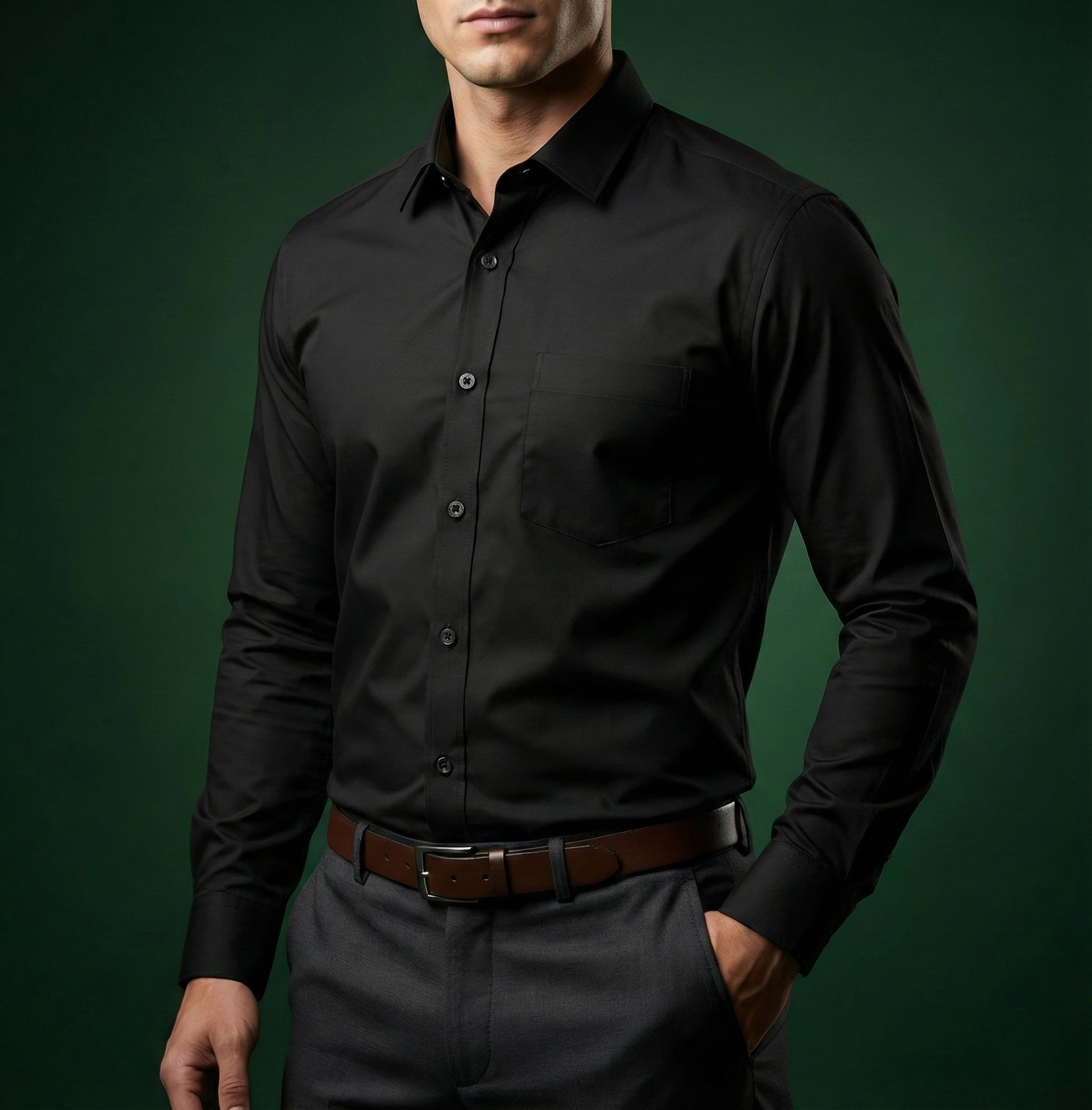 Premium Formal Shirt (Black)